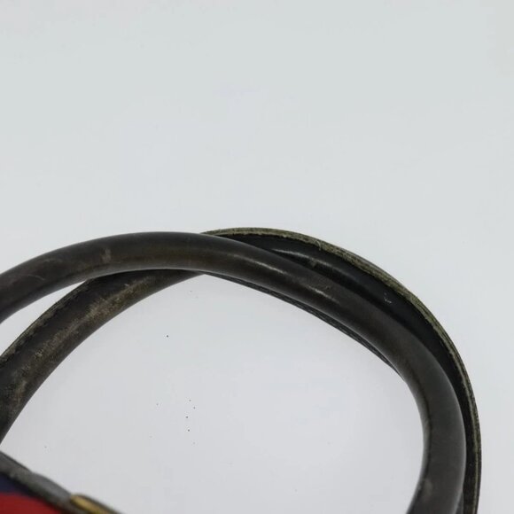 GUCCI GG Supreme Sherry Line Boston Bag PVC Navy Gold 24 012 3842 Auth 133308 - Picture 9 of 16